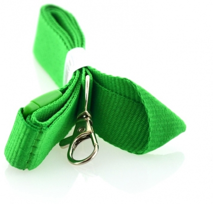 Snur textil Lanyard, Office box verde, 2 x 90 cm